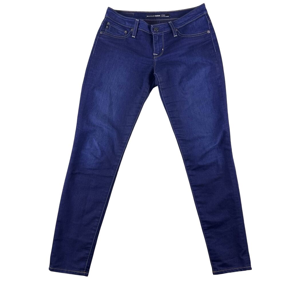 Big‎ Star Emma Low Rise Legging Jegging Size 28 (30x29) Womens Dark Blue Stretch